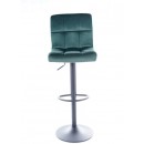 Стул барный SIGNAL C105 Velvet Bluvel 78 зеленый/черный